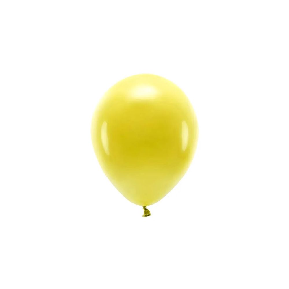 Eco Pastel latex balloons - PartyDeco - dark yellow, 26 cm, 10 pcs.