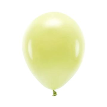 Balony lateksowe Eco Pastel - PartyDeco - jasnożółte, 26 cm, 10 szt.