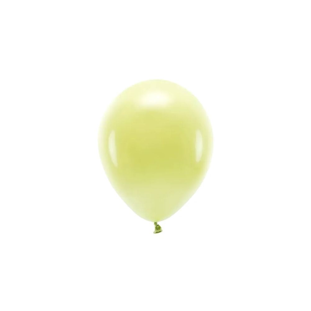 Balony lateksowe Eco Pastel - PartyDeco - jasnożółte, 26 cm, 10 szt.