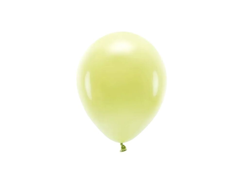 Balony lateksowe Eco Pastel - PartyDeco - jasnożółte, 26 cm, 10 szt.