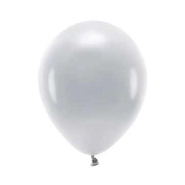 Balony lateksowe Eco Pastel - PartyDeco - szare, 26 cm, 10 szt.