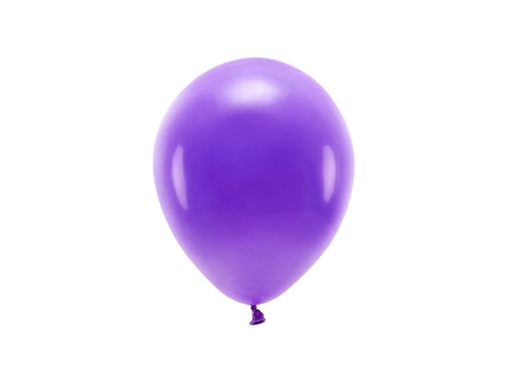 Balony lateksowe Eco Pastel - PartyDeco - fioletowe, 30 cm, 10 szt.