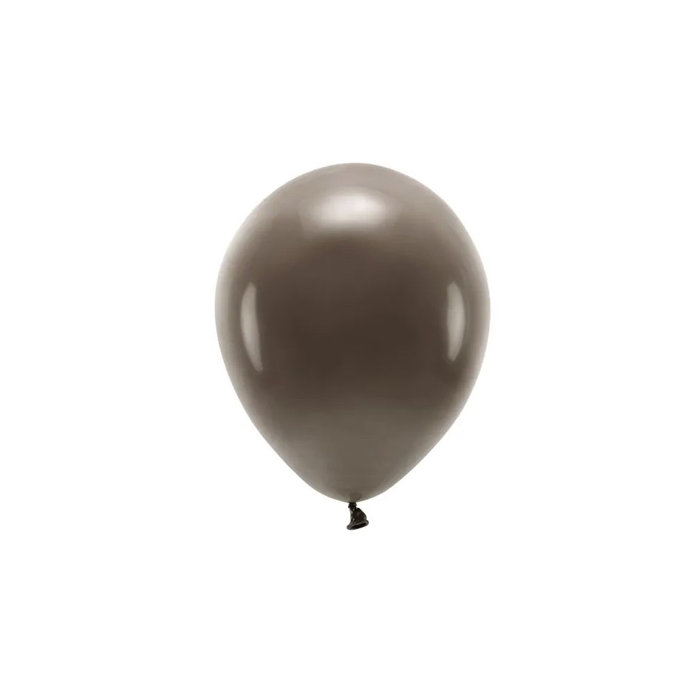 Eco Pastel latex balloons - PartyDeco - brown, 30 cm, 10 pcs.