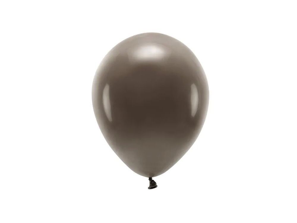 Balony lateksowe Eco Pastel - PartyDeco - brązowe, 30 cm, 10 szt.
