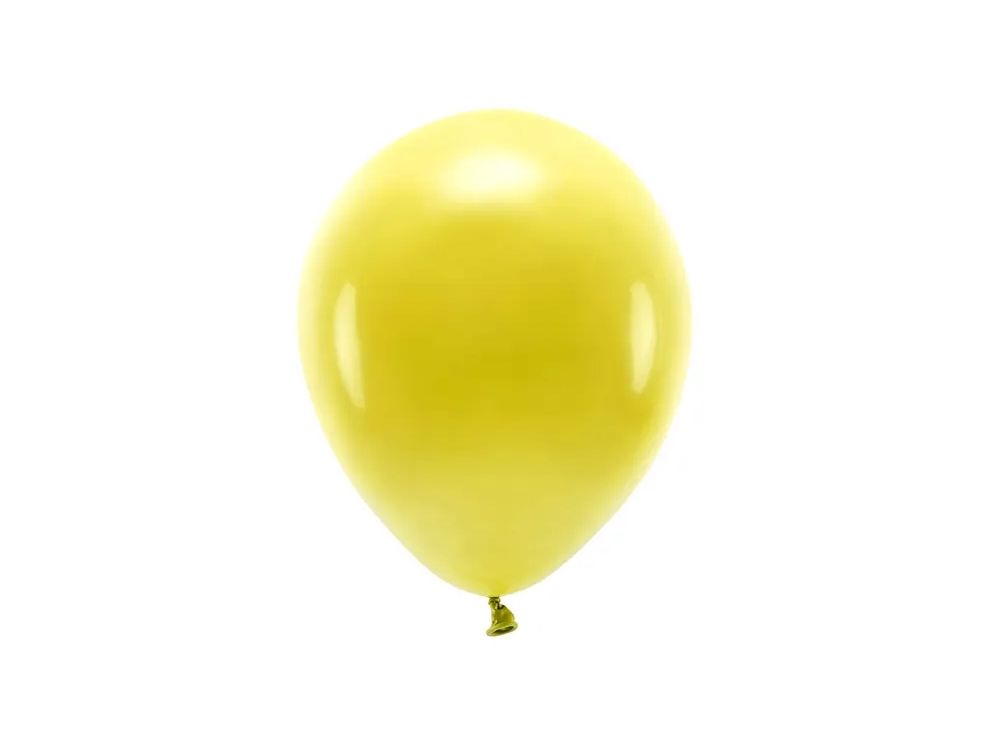 Eco Pastel latex balloons - PartyDeco - dark yellow, 30 cm, 10 pcs.