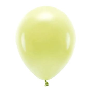 Eco Pastel latex balloons - PartyDeco - light yellow, 30 cm, 10 pcs.