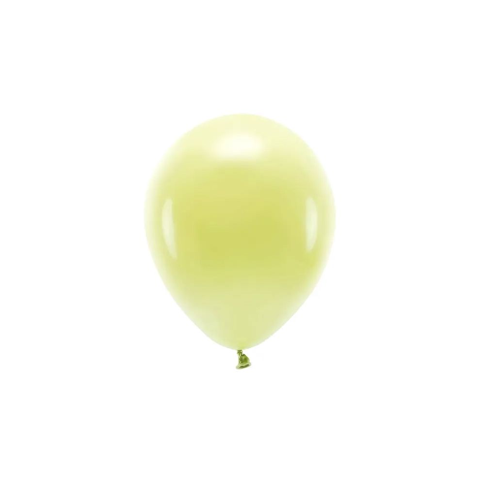 Balony lateksowe Eco Pastel - PartyDeco - jasnożółte, 30 cm, 10 szt.