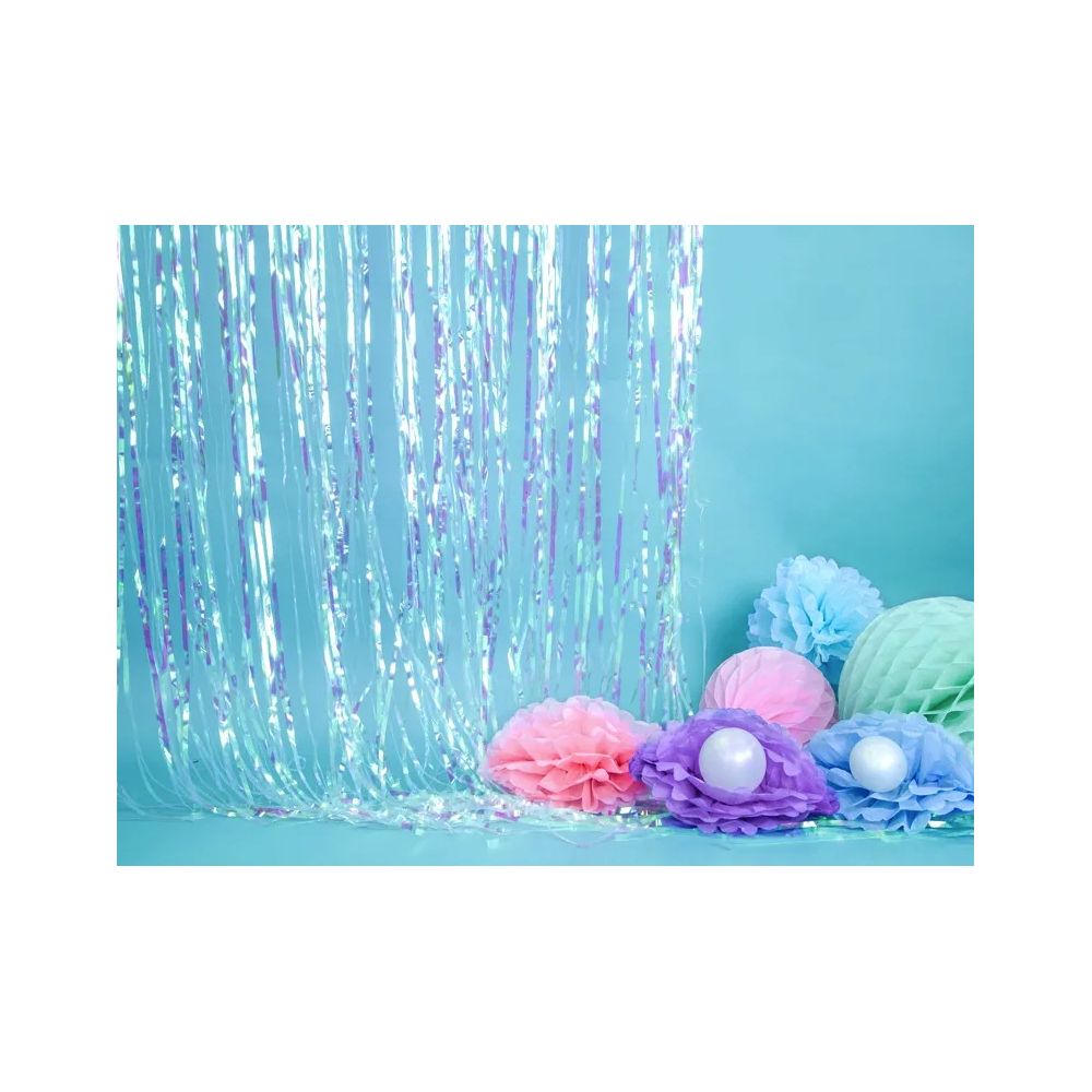 Pompon bibułowy - PartyDeco - jasnoniebieski, 25 cm
