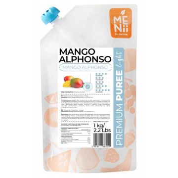 Pulpa owocowa Premium Puree Light - Menii - Mango, 1 kg