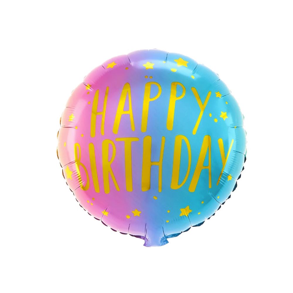 Balon foliowy Happy Birthday - 45 cm