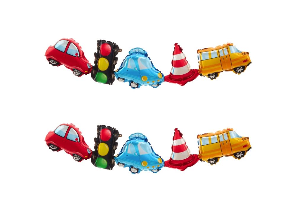 Foil balloon garland Vehicles - 206 x 34 cm