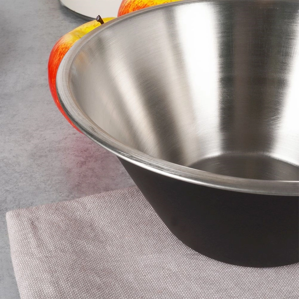 Steel black kitchen bowl - Orion - 18 cm, 950 ml