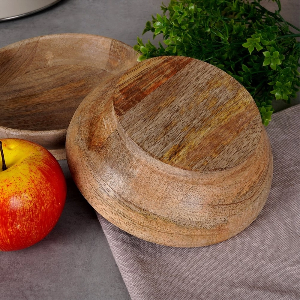Set of wooden serving bowls - Orion - 400 ml, 2 pcs.