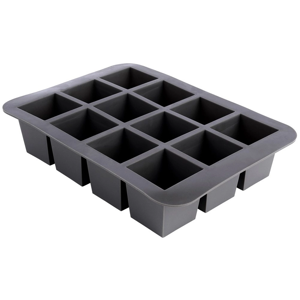 XXL silicone ice cube mold - Excellent Houseware - 12 pcs.
