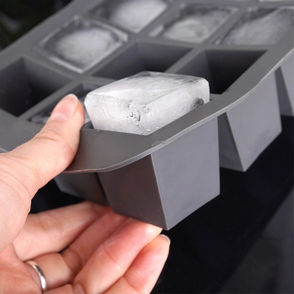 XXL silicone ice cube mold - Excellent Houseware - 12 pcs.