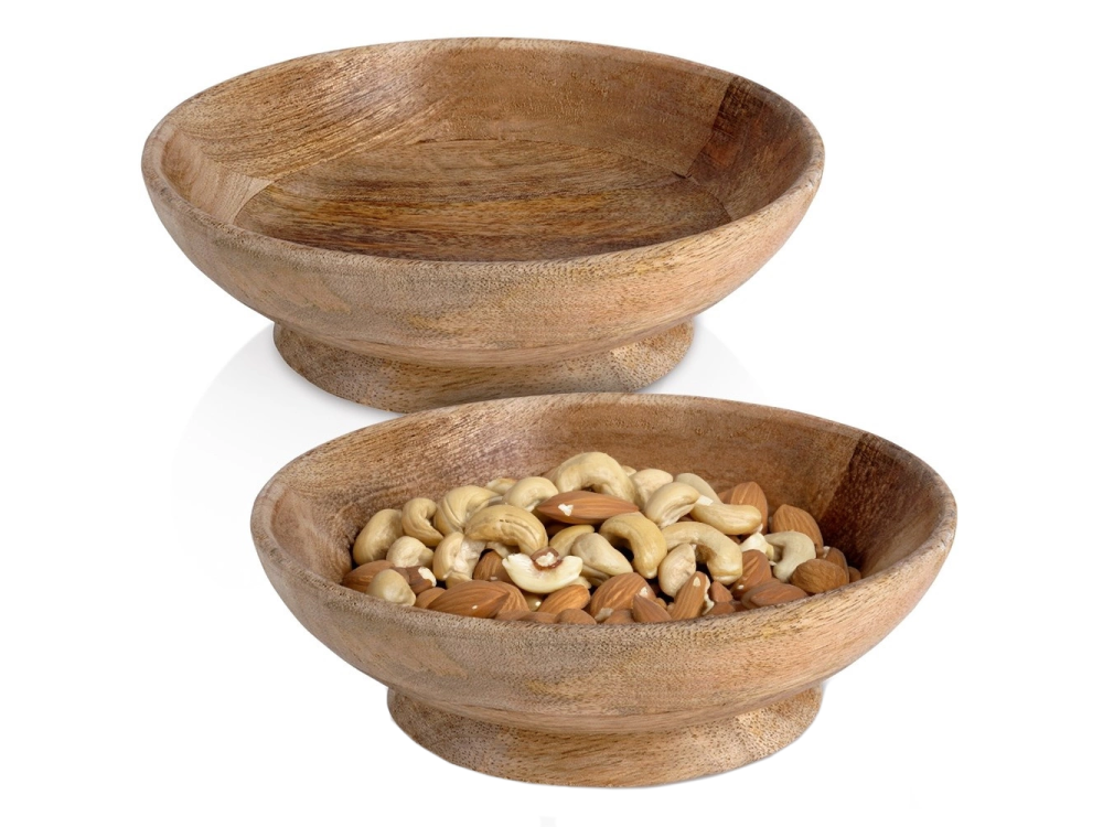 Set of wooden serving bowls - Orion - 400 ml, 2 pcs.