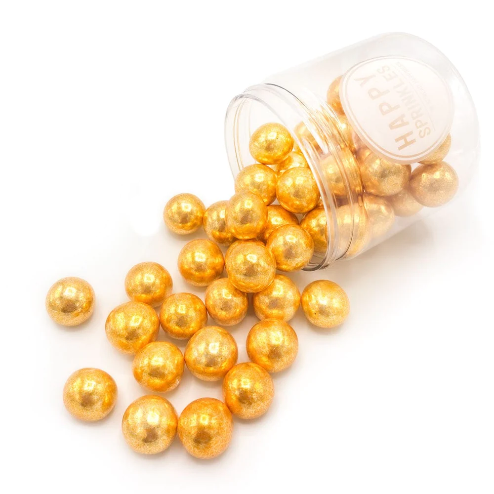 Posypka cukrowa Vintage Gold Choco XXL - Happy Sprinkles - 130 g