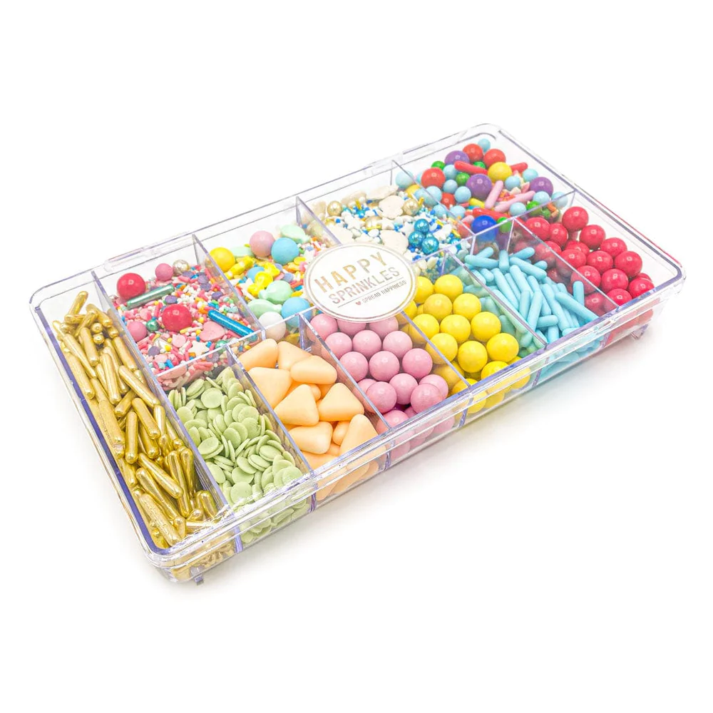Zestaw posypek cukrowych - Happy Sprinkles - Colour Explosion, 350 g