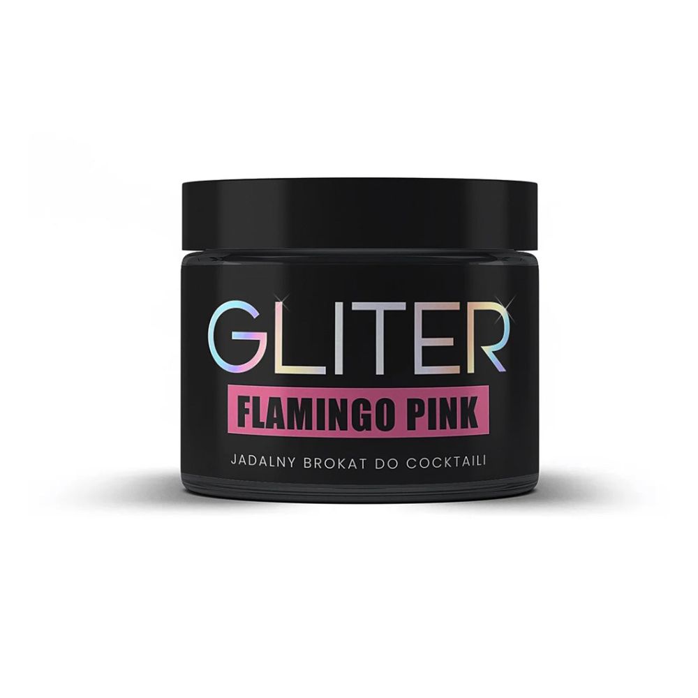 Edible cocktail glitter - Słodki Bufet - Flamingo Pink, 10 g