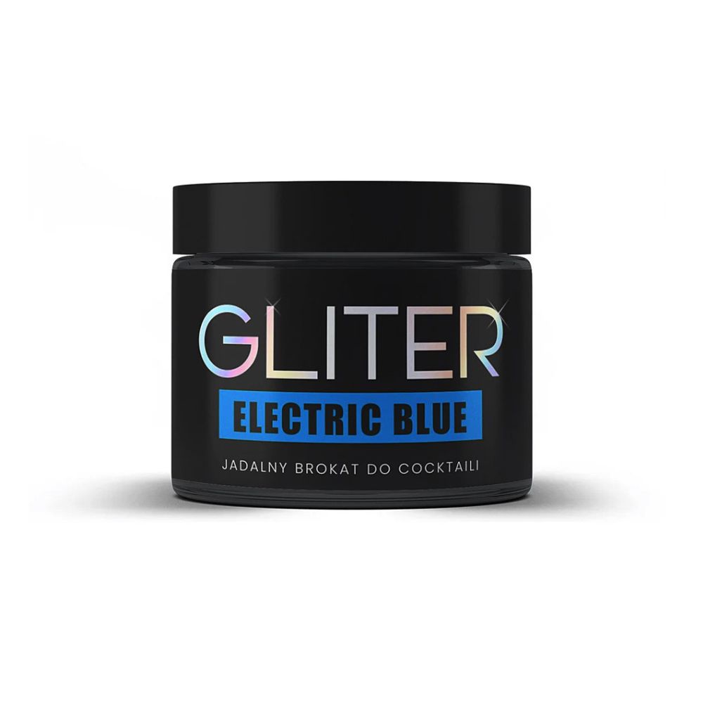 Brokat jadalny Gliter do napojów Electric Blue - Słodki Bufet - niebieski, 10 g