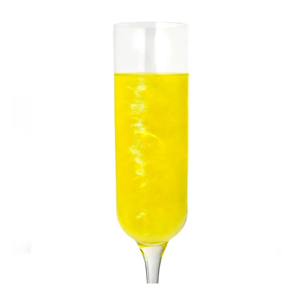 Edible cocktail glitter - Słodki Bufet - Paris Yellow, 10 g