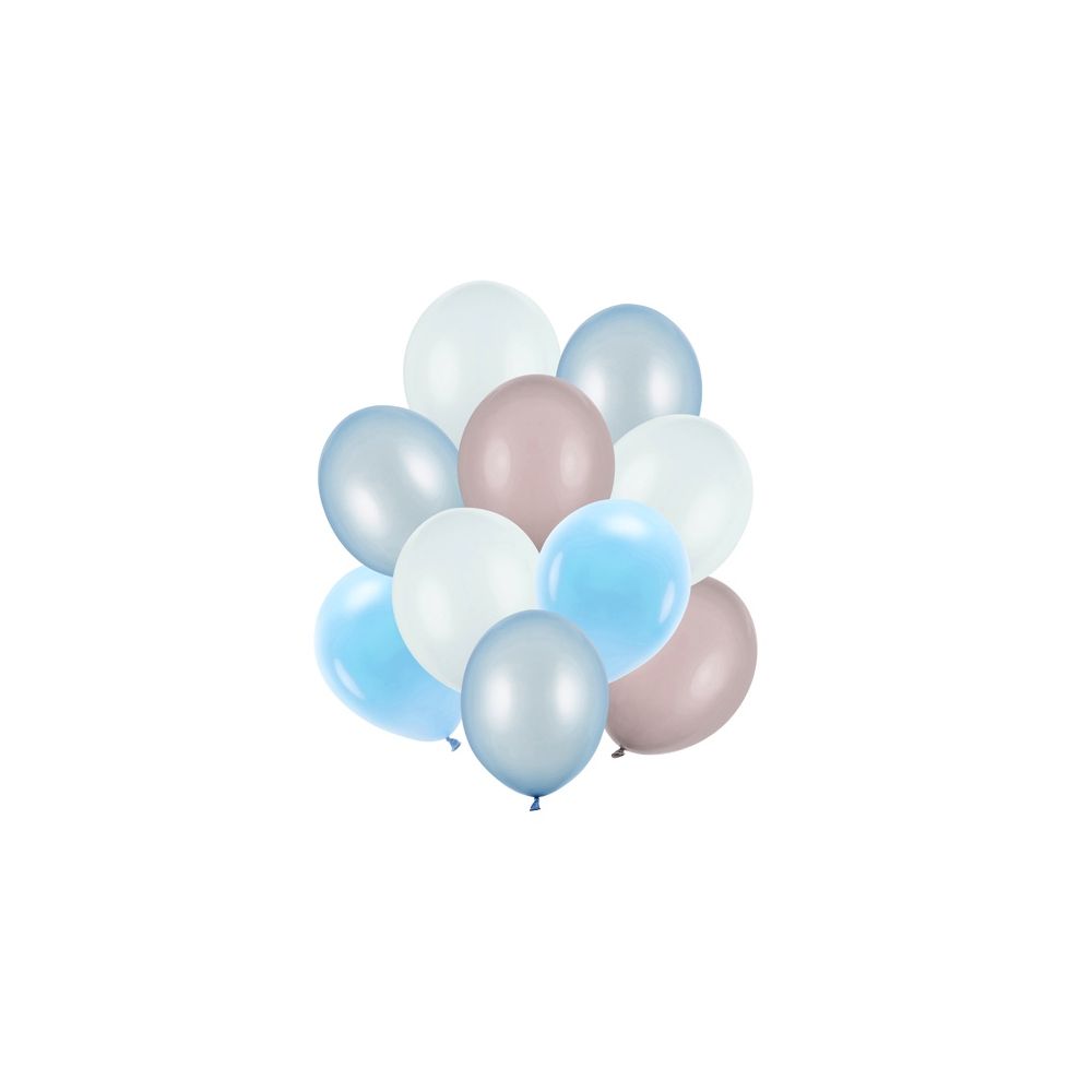 Zestaw balonów lateksowych - PartyDeco - błękitne, 10 szt.