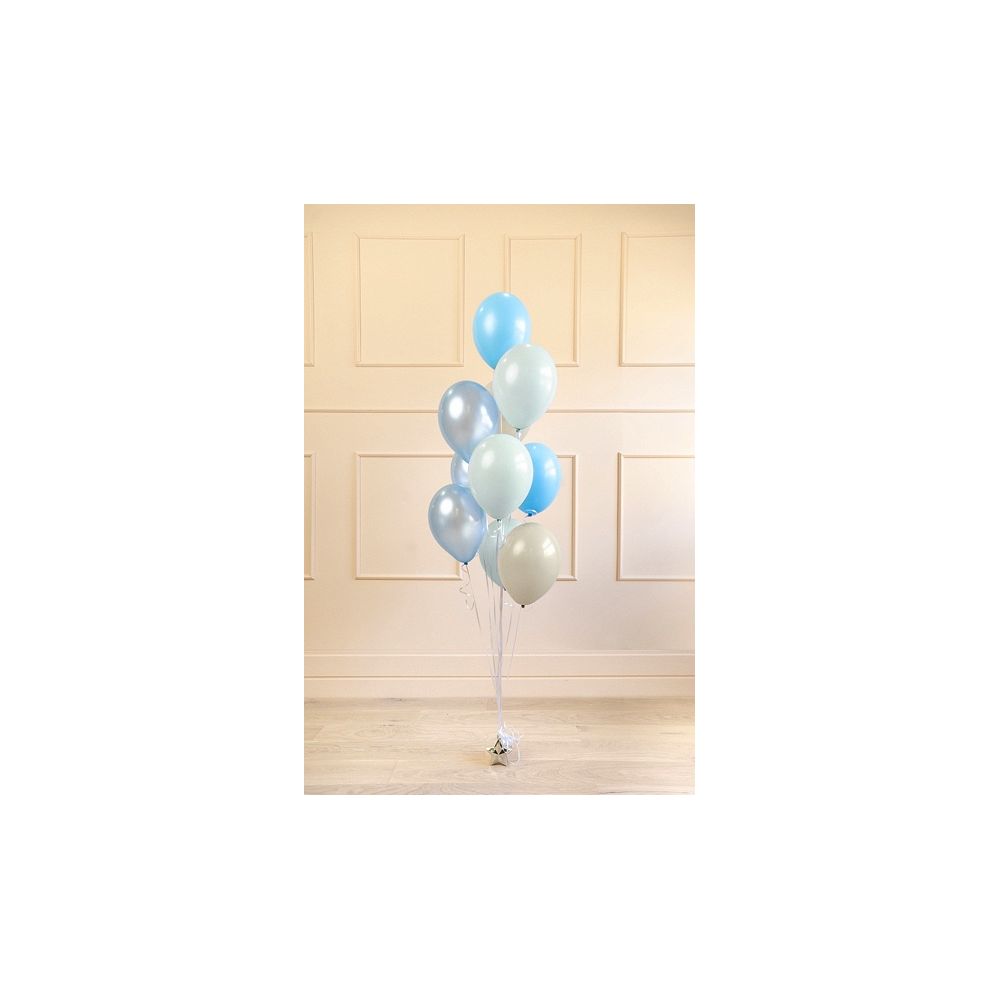 Zestaw balonów lateksowych - PartyDeco - błękitne, 10 szt.
