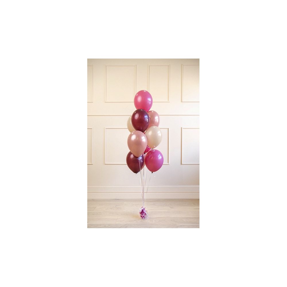 Zestaw balonów lateksowych - PartyDeco - różowe, 10 szt.