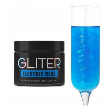 Edible cocktail glitter - Słodki Bufet - Electric Blue, 10 g