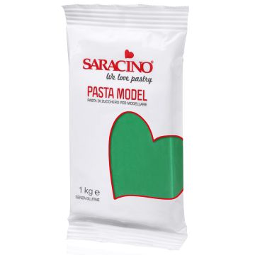 Modelling sugar paste, fondant - Saracino - green, 1 kg