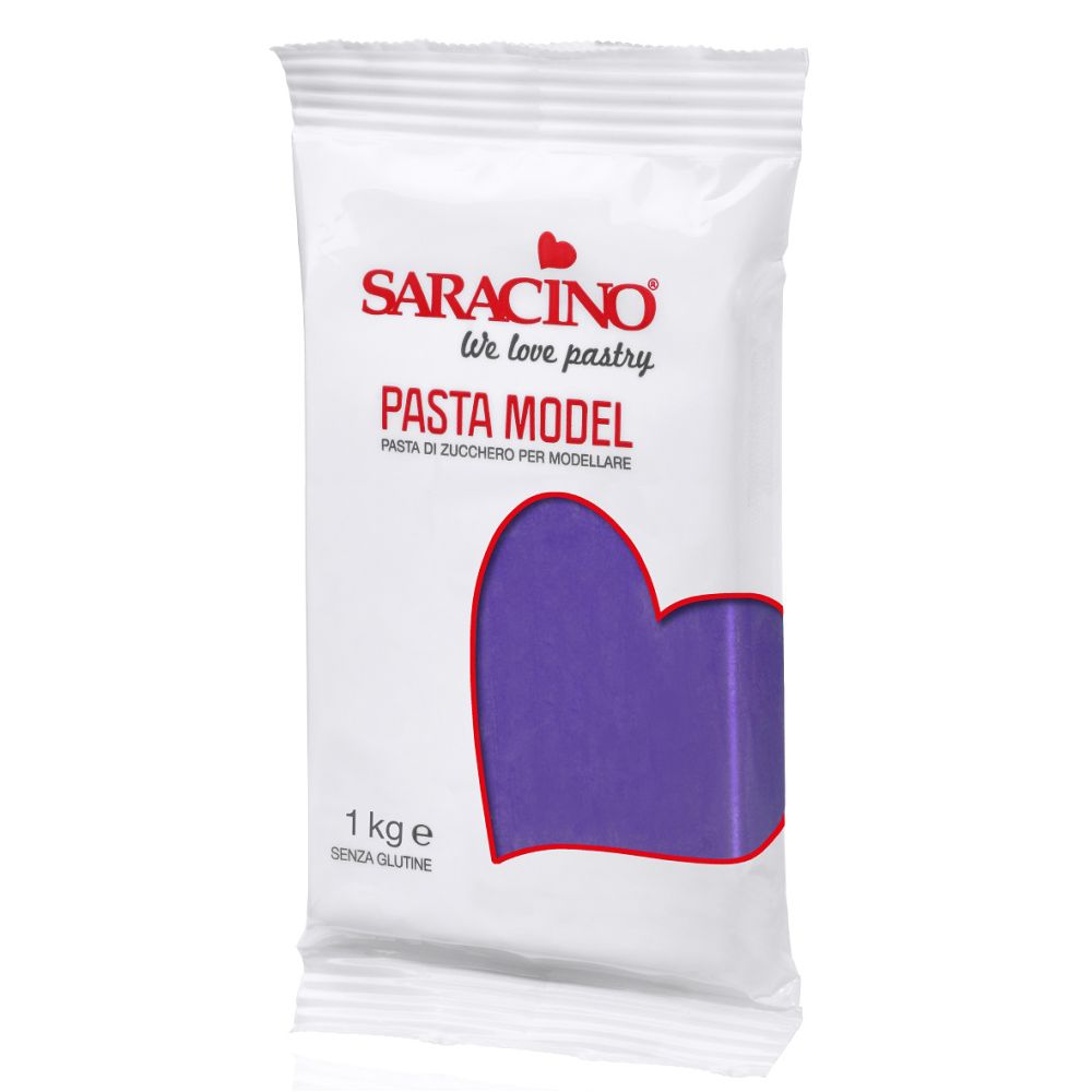 Modelling sugar paste, fondant - Saracino - violet, 1 kg