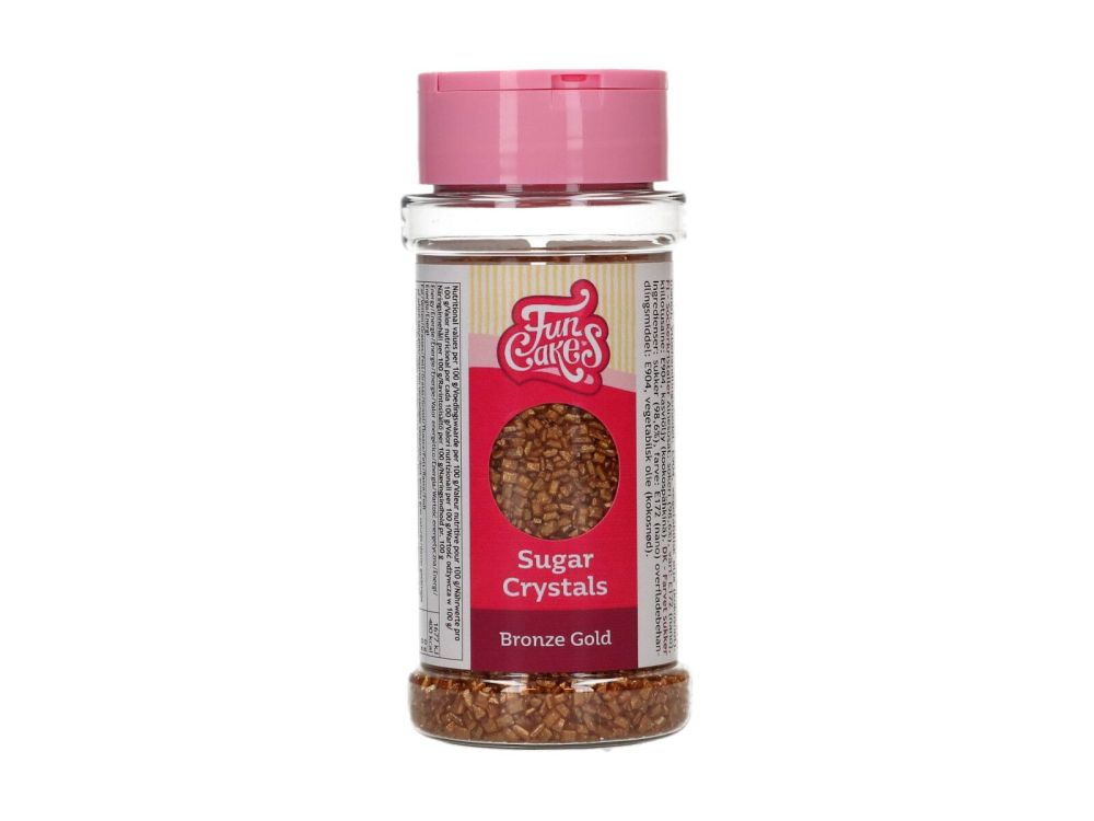 Sugar Crystals - FunCakes - Bronze Gold, 80 g