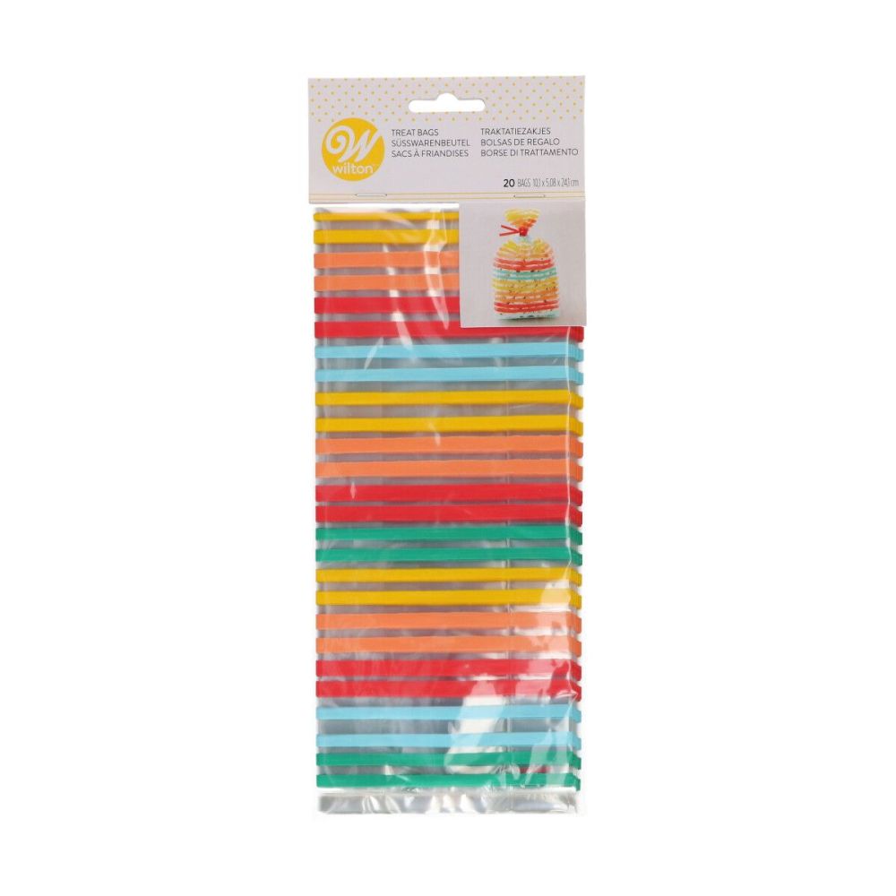 Decorative candy bags Stripes - Wilton - 20 pcs.