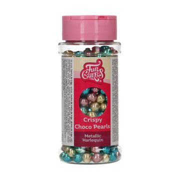 Sugar sprinkles Pearls - FunCakes - Metallic Harlequin, 60 g