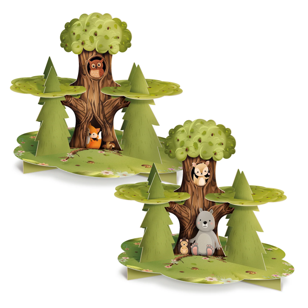 Decorative cupcake stand - Forest Friends