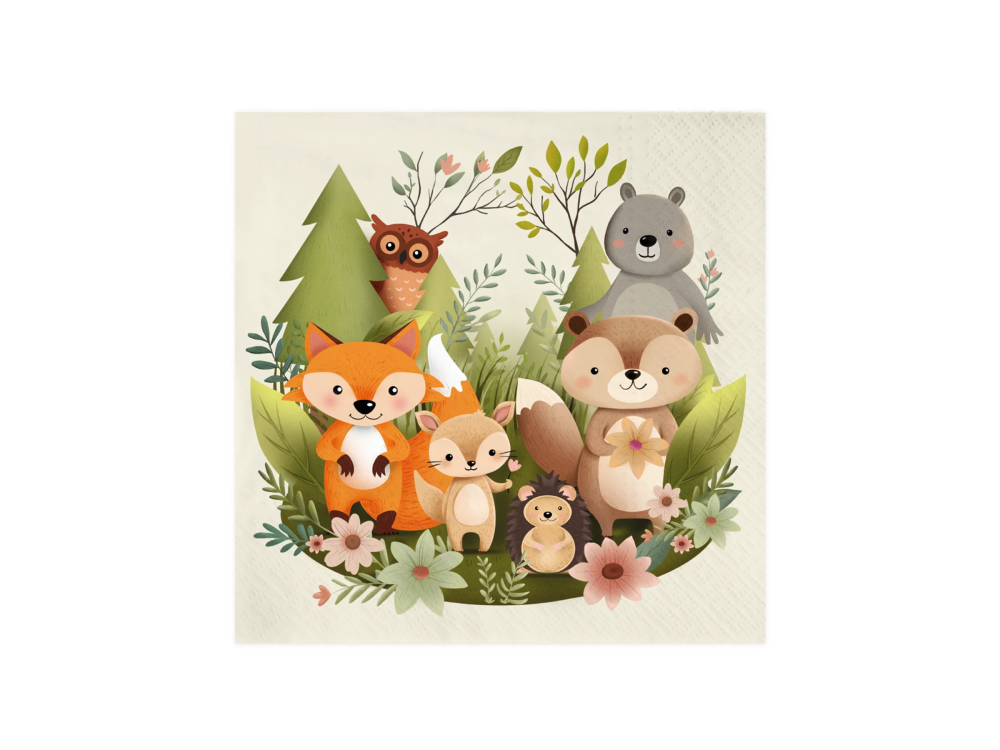 Paper napkins Forest Friends - 10 pcs.