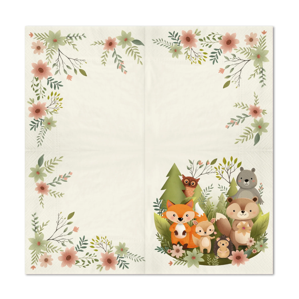 Paper napkins Forest Friends - 10 pcs.
