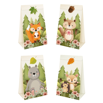 Paper bags for sweets Forest Friends - 4 pcs.