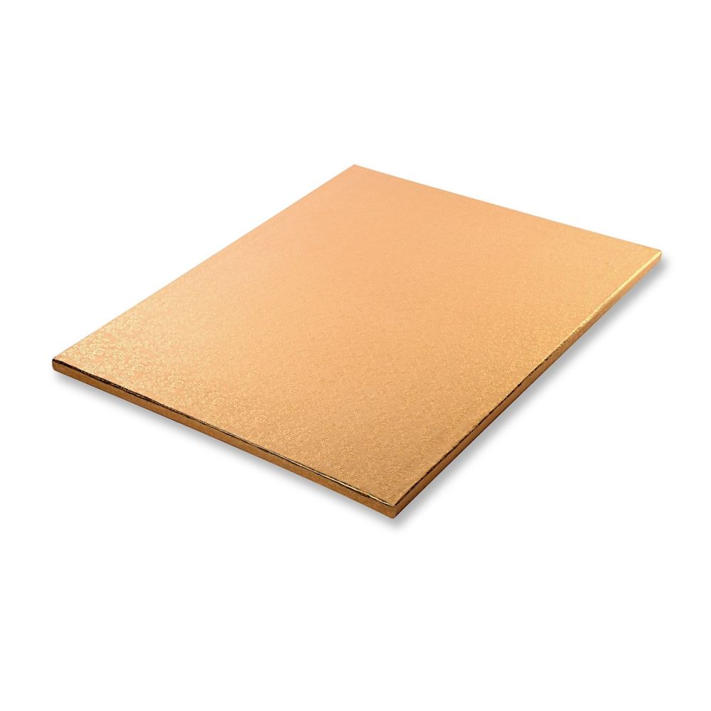 221 - Half-Sheet Cake Board, Gold Foil Covered Double Wall Corrugated