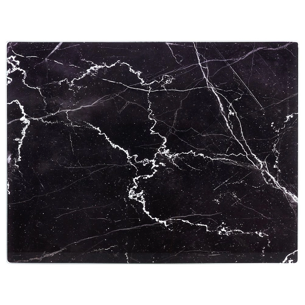Glass cutting board - black, 30 x 40 cm
