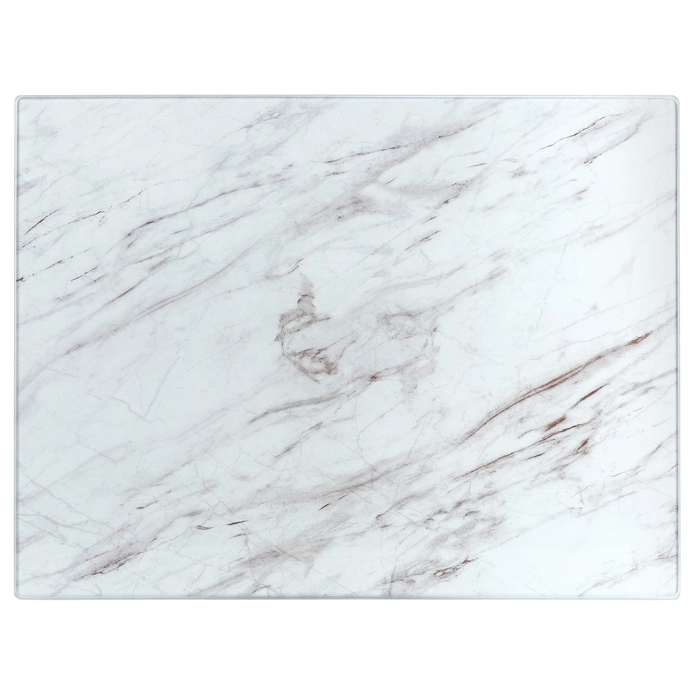 Glass cutting board - white, 30 x 40 cm