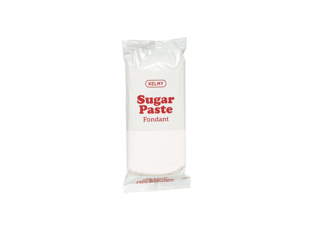 Sugar paste fondant - Kelmy - White, 250 g
