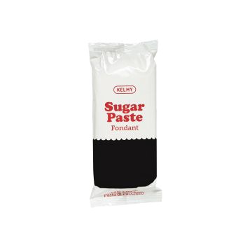 Sugar paste fondant - Kelmy - Black, 250 g