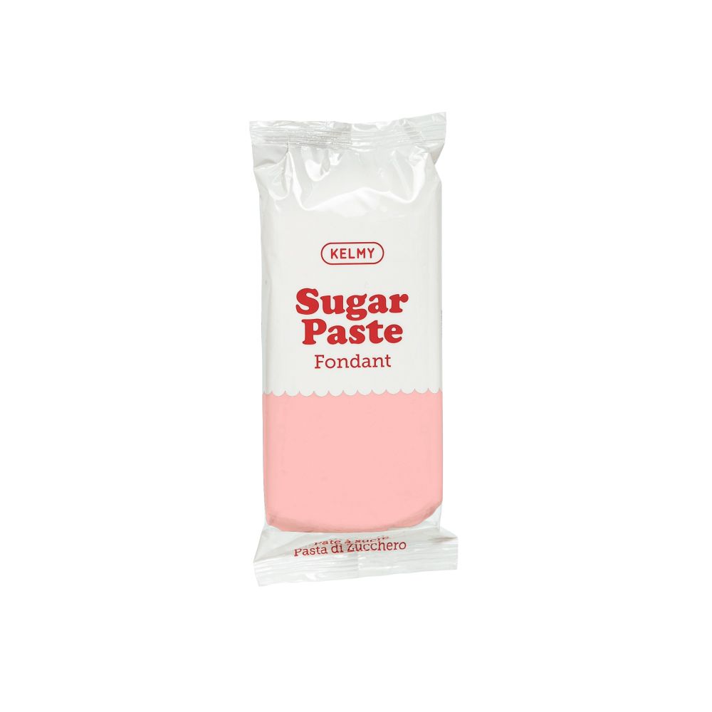 Sugar paste fondant - Kelmy - Pink, 250 g