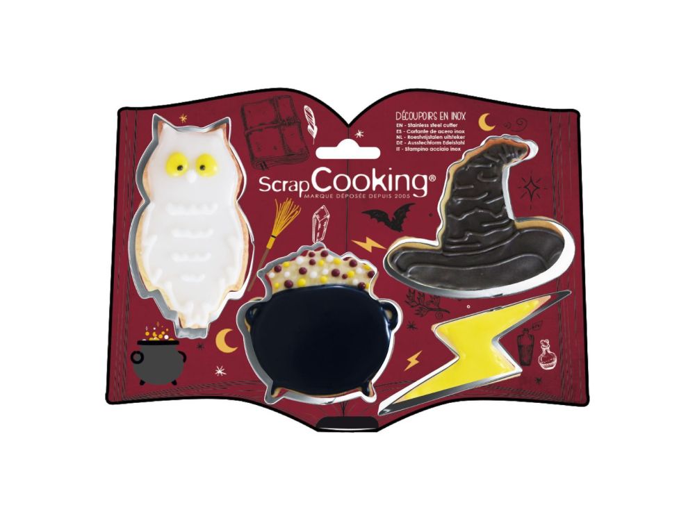 Cookie cutter set Wizard - ScrapCooking - 4 pcs.