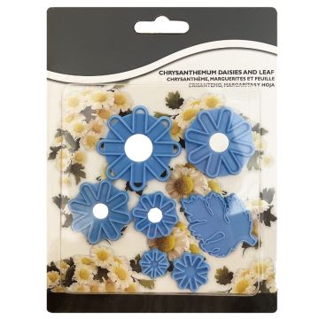 Set of molds for decorations made of sugar paste - Flowers, 7 pcs.