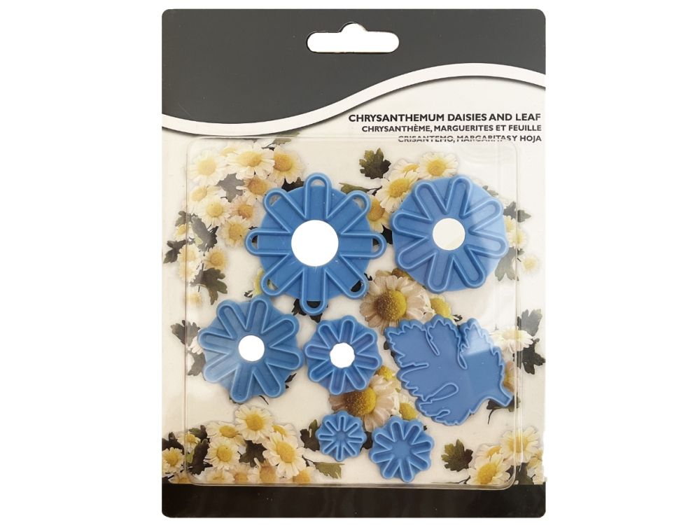Set of molds for decorations made of sugar paste - Flowers, 7 pcs.