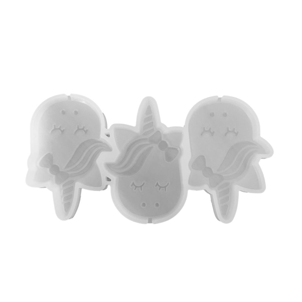 Silicone mold for isomalt lollipops - Unicorns