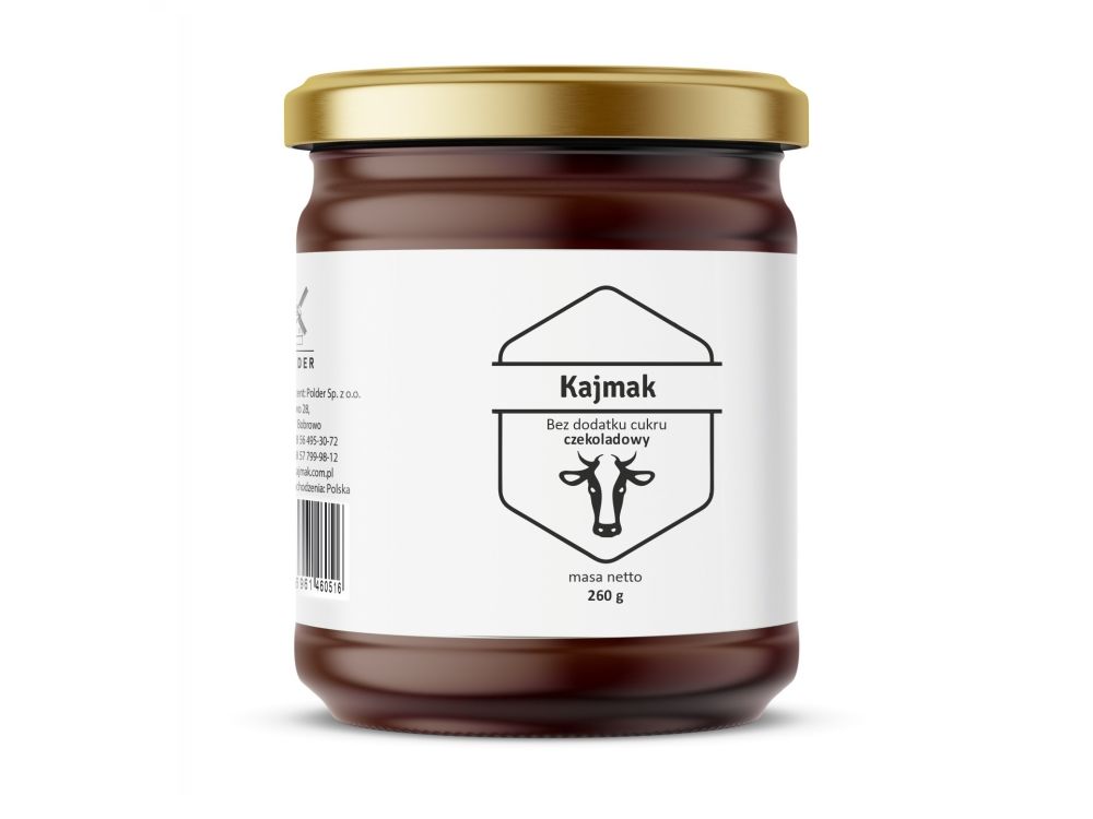 Milk cream Kaymak without sugar - Polder - chocolate, 260 g