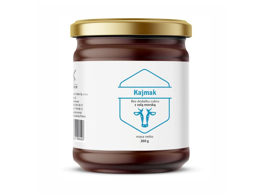 Milk cream Kaymak without sugar - Polder - with sea salt, 260 g